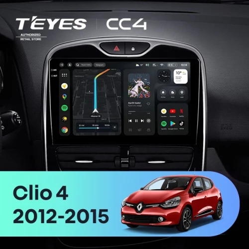 Штатная магнитола Teyes CC4 8/128 Renault Clio 4 BH98 KH98 (2012-2015)