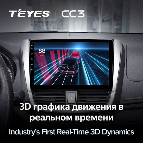 Штатная магнитола Teyes CC3 4/64 Toyota Yaris L (2016-2019)