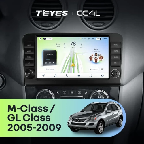 Штатная магнитола Teyes CC4L 4/64 Mercedes-Benz ML-Class X164 (2005-2009) F2