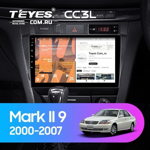 Штатная магнитола Teyes CC3L 4/32 Toyota Mark II 9 X100 (2000-2007) F1