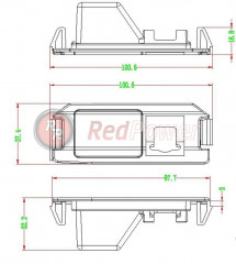 Камера заднего вида Redpower Premium HYU119 Hyundai I30 (07-12), I10, I20
