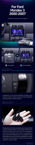 Штатная магнитола Teyes CC3 2K 6/128 Ford Mondeo 3 (2000-2007) F2