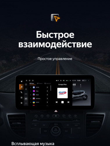 Штатная магнитола Teyes LUX ONE 4/32 Honda CR-V 4 RM RE (2011-2018) Тип-A