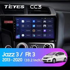 Штатная магнитола Teyes CC3 4/64 Honda Fit 3 (2013-2020) Тип-B