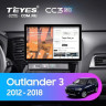 Штатная магнитола Teyes CC3 2K 4/32 Mitsubishi Outlander 3 GF0W GG0W (2012-2018) Тип-B (11")