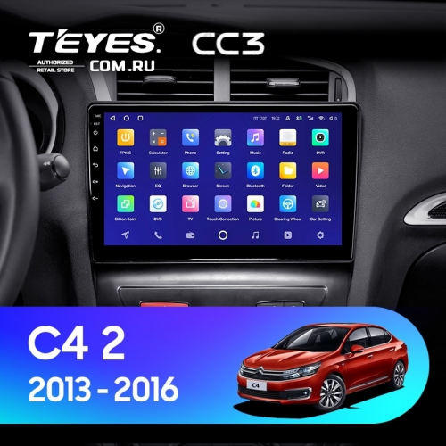 Штатная магнитола Teyes CC3 6/128 Citroen C4 (2013-2016) B7