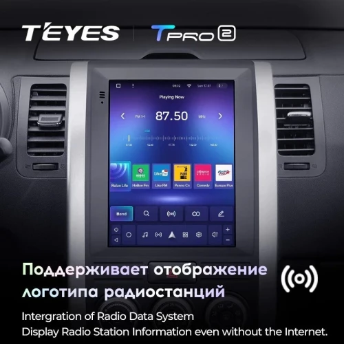 Штатная магнитола Tesla style Teyes TPRO 2 6/128 Nissan X-Trail (2007-2015) F1