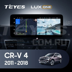Штатная магнитола Teyes LUX ONE 360 6/128 Honda CR-V 4 RM RE (2011-2018) Тип-A