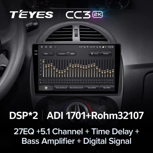 Штатная магнитола Teyes CC3 2K 4/64 Chery IndiS S18 (2009-2016)