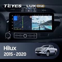Штатная магнитола Teyes LUX ONE 6/128 Toyota Hilux Pick Up AN120 (2015-2020)