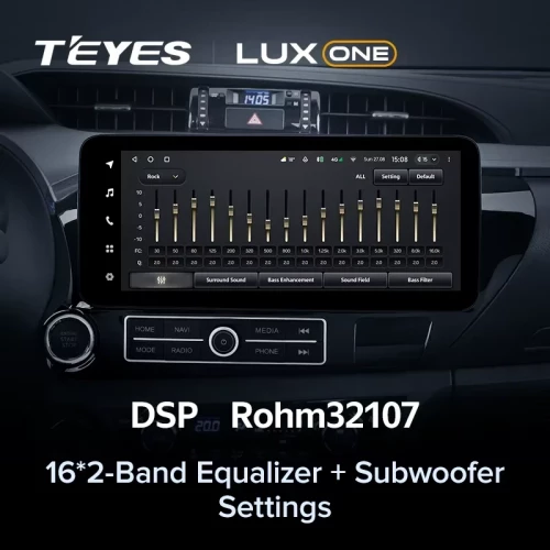 Штатная магнитола Teyes LUX ONE 6/128 Toyota Hilux Pick Up AN120 (2015-2020)