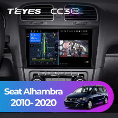 Штатная магнитола Teyes CC3 2K 4/64 Seat Alhambra (2010-2020) (10 inch Universal)