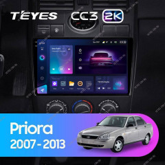 Штатная магнитола Teyes CC3 2K 4/32 Lada Priora 1 (2007-2013) F2 (черная)