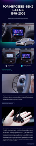 Штатная магнитола Teyes CC3 4/32 Mercedes-Benz S-Class W220 VV220 (1998-2005)