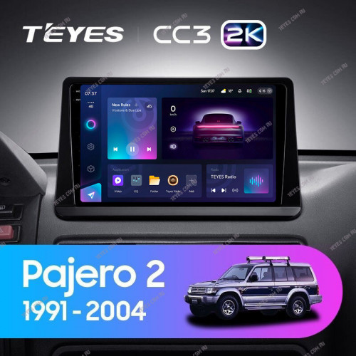 Штатная магнитола Teyes CC3 2K 4/64 Mitsubishi Pajero 2 (1991-2004)