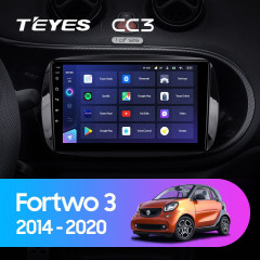 Штатная магнитола Teyes CC3 4/64 Mercedes-Benz Smart Fortwo 3 C453 A453 W453 (2014-2020)