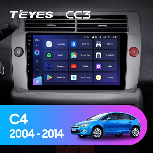 Штатная магнитола Teyes CC3 6/128 Citroen C4 (2004-2014)