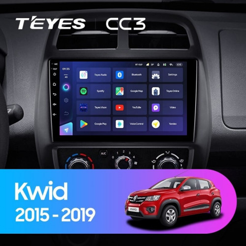 Штатная магнитола Teyes CC3 6/128 Renault KWID (2015-2019)