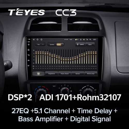 Штатная магнитола Teyes CC3 6/128 Renault KWID (2015-2019)