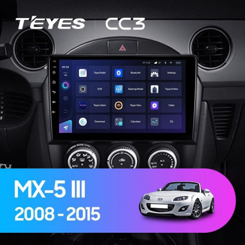 Штатная магнитола Teyes CC3 6/128 Mazda MX-5 (2008-2015)
