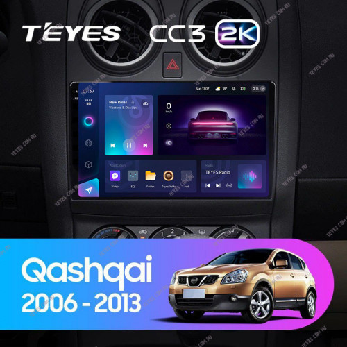 Штатная магнитола Teyes CC3 2K 4/32 Nissan Qashqai 1 J10 (2006-2013) F1