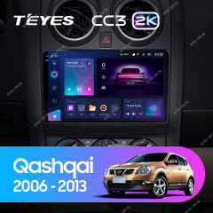 Штатная магнитола Teyes CC3 2K 4/32 Nissan Qashqai 1 J10 (2006-2013) F1