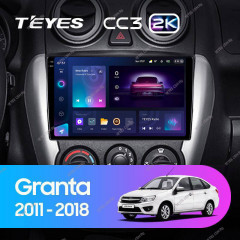 Штатная магнитола Teyes CC3 2K 360 6/128 Lada Granta Sport (2011-2018) Тип-B
