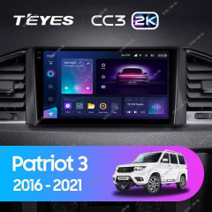 Штатная магнитола Teyes CC3 2K 360 6/128 UAZ Patriot 3 (2016-2021) F1