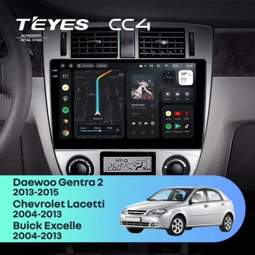 Штатная магнитола Teyes CC4 8/128 Daewoo Gentra 2 (2013-2015) F1 Тип-A