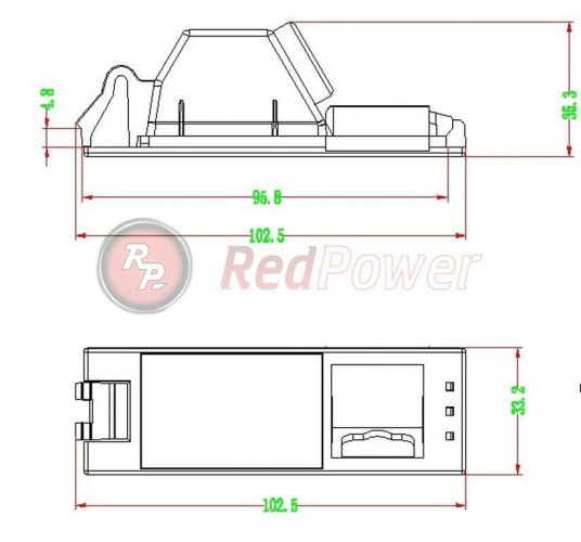 Камера заднего вида Redpower Premium HYU176 Hyundai IX35 (2009-2013)