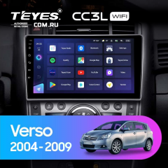 Штатная магнитола Teyes CC3L WiFi 2/32 Toyota Corolla Verso AR10 (2004-2009) F2