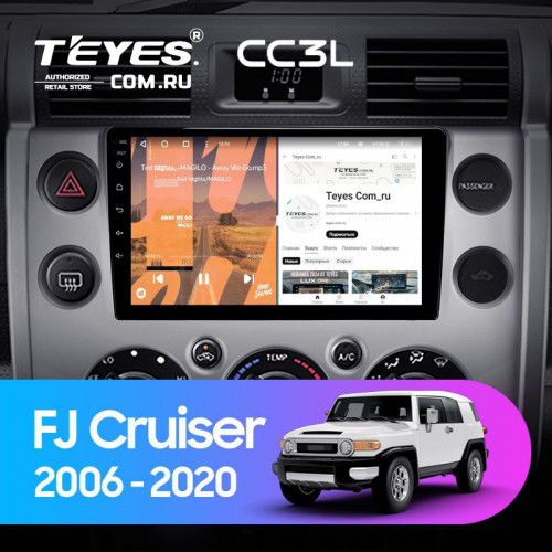 Штатная магнитола Teyes CC3L 4/64 Toyota FJ Cruiser J15 (2006-2020)