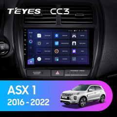 Штатная магнитола Teyes CC3 4/64 Mitsubishi ASX (2016-2022) Тип-А