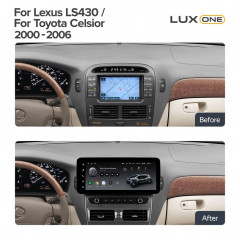 Переходная рамка Lexus LS430 / Toyota Celsior 3 (2000-2006) (F3) (12,3")