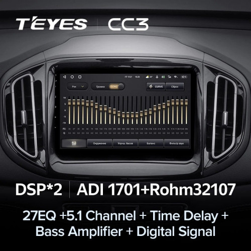 Штатная магнитола Teyes CC3 4/32 Chery Tiggo 7 (2016-2020) F1