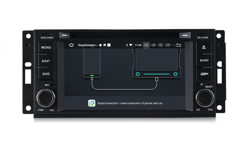 Штатная магнитола Carmedia MKD-J613-P30-8 DODGE