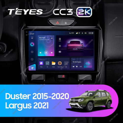 Штатная магнитола Teyes CC3 2K 4/32 Renault Duster (2015-2020) F2