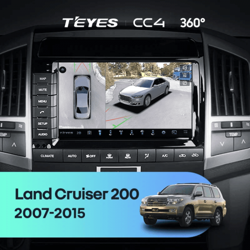 Штатная магнитола Teyes CC4 360 6/64 Toyota Land Cruiser 11 200 (2007-2015) F2 Тип-A
