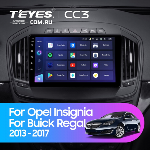 Штатная магнитола Teyes CC3 4/64 Buick Regal (2013-2017) Тип-В