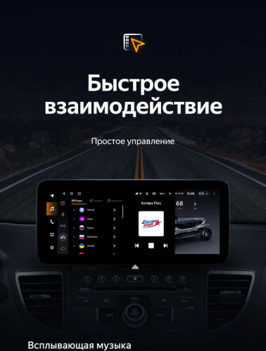 Штатная магнитола Teyes LUX ONE 6/128 Honda CR-V 4 RM RE (2011-2018) Тип-A