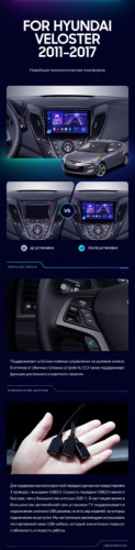 Штатная магнитола Teyes CC3 6/128 Hyundai Veloster FS (2011-2017) Тип-В