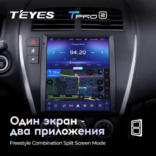 Штатная магнитола Tesla style Teyes TPRO 2 6/128 Mitsubishi ASX 1 (2010-2016) Тип-B