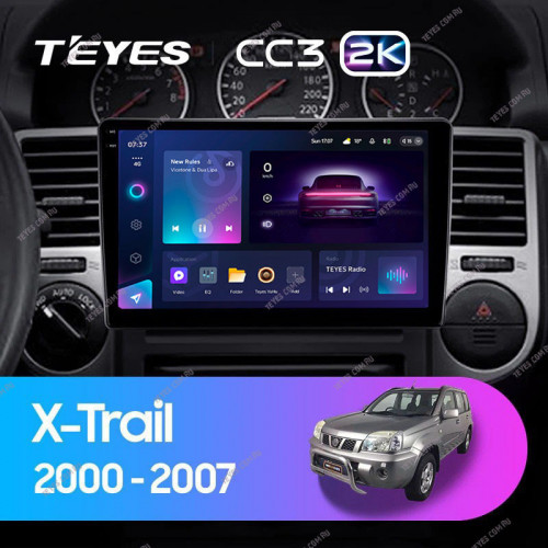 Штатная магнитола Teyes CC3 2K 6/128 Nissan X-Trail T30 (2000-2007) F1