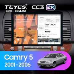 Штатная магнитола Teyes CC3 2K 4/32 Toyota Camry 5 XV 30 (2001-2006) Тип-B (13")