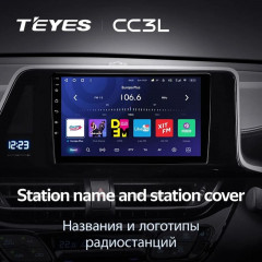 Штатная магнитола Teyes CC3L 4/64 Toyota C-HR (2016-2020) F1 Правый руль