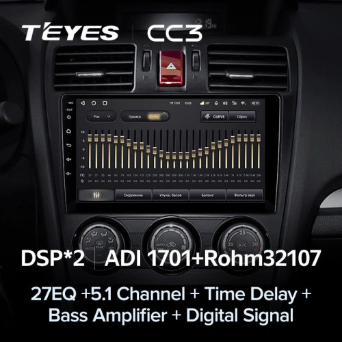 Штатная магнитола Teyes CC3 4/32 Subaru Forester 4 SJ (2012-2015) Тип-B