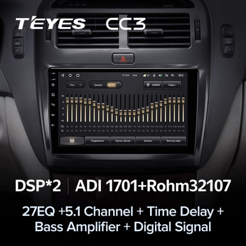 Штатная магнитола Teyes CC3 4/32 Toyota Celsior XF30 (2000-2006) F1