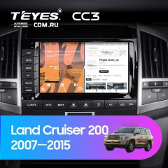 Штатная магнитола Teyes CC3 6/128 Toyota Land Cruiser 11 200 (2007-2015) F2 Тип-C