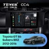Штатная магнитола Teyes CC4 6/64 Subaru BRZ (2012-2016) Правый руль