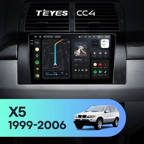Штатная магнитола Teyes CC4 8/128 BMW X5 E39 E53 (1999-2006)